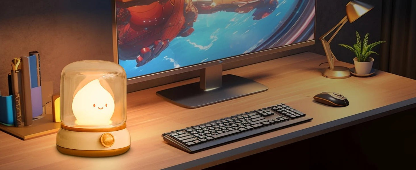 Mini Lampe de nuit rechargeable LED portable USB bureau café bar Décoration intérieure Hôtel Chambre à coucher -Rigolard Bébé